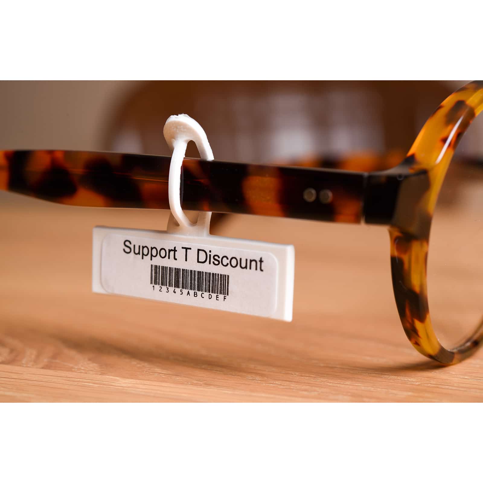Support étiquette forme T pour opticien