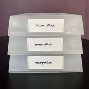 Etiquette papier cartonnée blanc (lot de 210pcs)